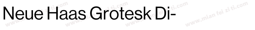 Neue Haas Grotesk Di字体转换